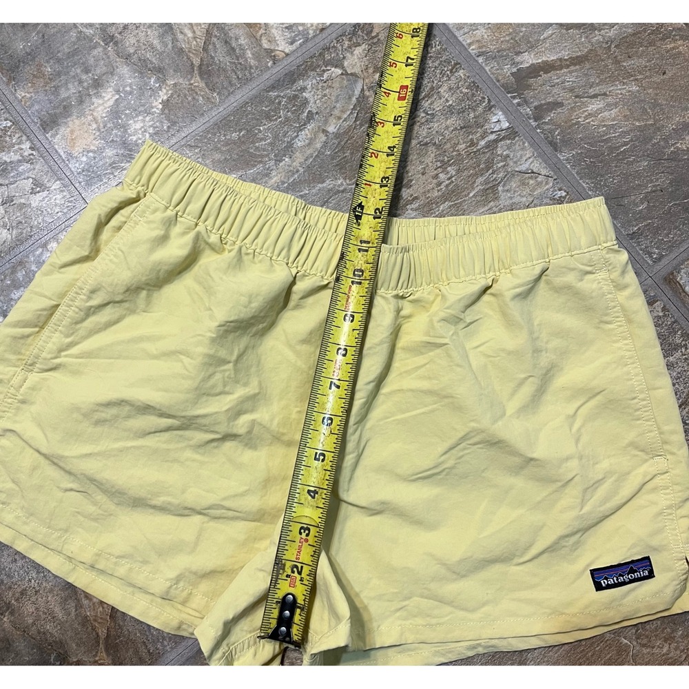 Patagonia Barely Baggies Shorts Womens M Yellow STY57044 Activewear - Picture 7 of 8